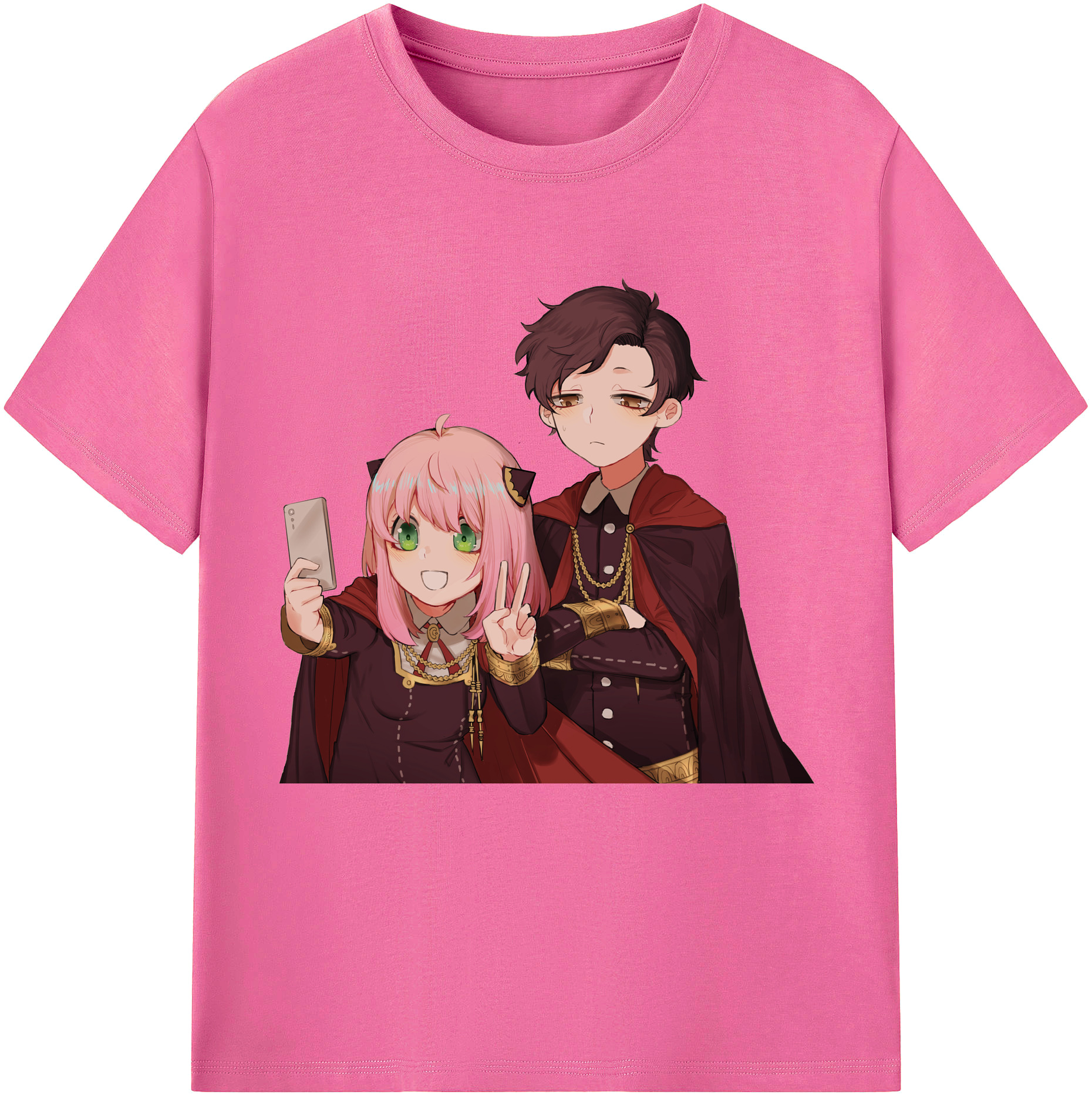 （画像用） SPY×FAMILY间谍家家酒 レディースカジュアルプリントTシャツ（綿100％）
